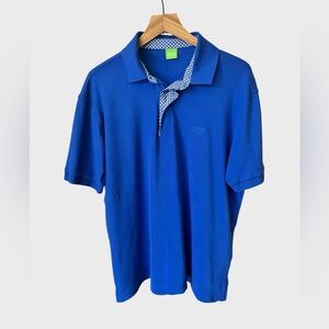 Hugo Boss men Royal Blue Short-Sleeve Polo